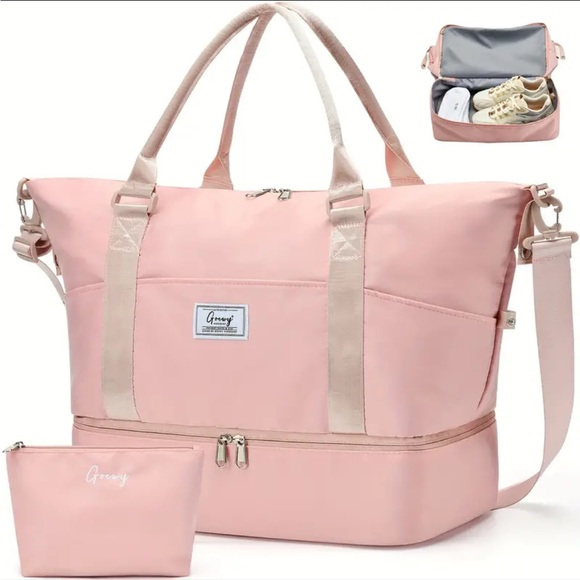 ✈️ New! Ultimate Travel Duffel Bag Set - Pink - Picture 10 of 11